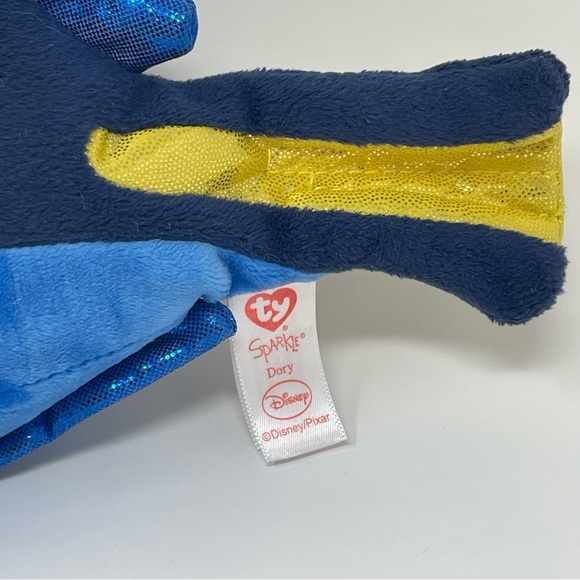 Disney/Pixar Movie Character TY Sparkle Dory Fish Plush Stuffed Animal 2016 - Picture 7 of 13